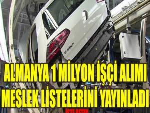 Almanya 1 Milyon İşçi Alımı Meslek Listesini Yayınladı