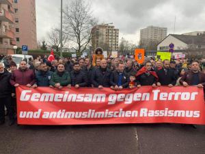 Almanya'nin Hanau kentinde ırkçılık ve teröre karsi Eylem yapildi.