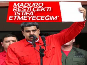 Maduro: Hiçbir koşulda istifa etmeyeceğim