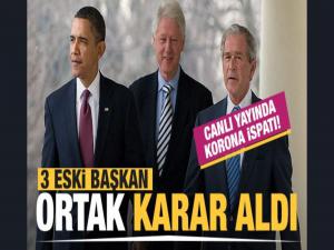 Obama, Bush ve Bill Clinton'dan ortak korona aşısı kararı!