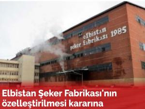 Şeker fabrikalarinin satilmasina tepkiler büyüyor