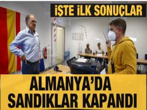 Son Dakika Almanya'da genel seçimde sandıklar kapandı! Başbakan adaylarından ilk açıklama