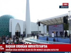 SON DAKİKA: Başkan Erdoğana Hırvatistanda anlamlı ödül! Adının verildiği İslam Kültür Merkezini açtı...