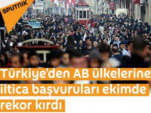 Türkiye'den AB ülkelerine iltica başvuruları ekimde rekor kırdı