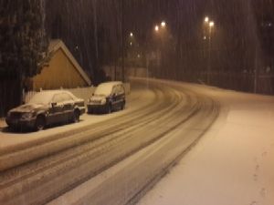 NORWAY OSLO SNOWING NORVEÇ OSLO KAR YAĞIYOR