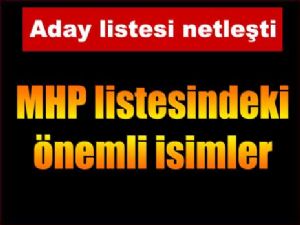 MHP Milletvekili İl İl Aday Listesi belli oldu!