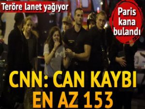 CNN: Paris'teki terör saldırılarında en az 153 kişi öldürüldü