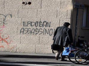 Bilal'e İtalya'da protesto... Üniversite duvarlarına 'Katil Erdoğan' yazdılar