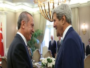 Erdoğan-Kerry görüşmesinde 'Terörle ortak mücadele' vurgusu