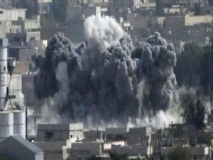Kobani'de büyük patlama