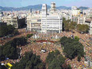 Katalonya'da bağımsızlık eylemi